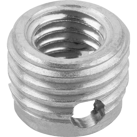 Kipp Threaded Insert Self-Tapping, W. Cutting Bore, M12, L=12, Steel K0979.12